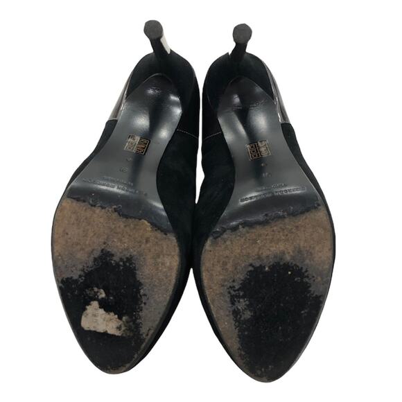 Sigerson Morrison Baladi Booties Heels Black Metallic - Picture 9 of 11